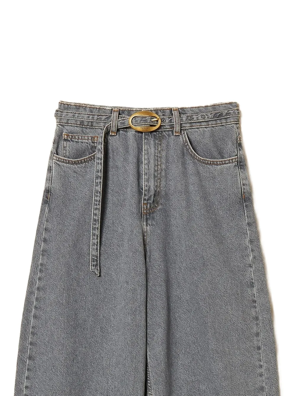 TWINSET five-pocket balloon jeans Grijs