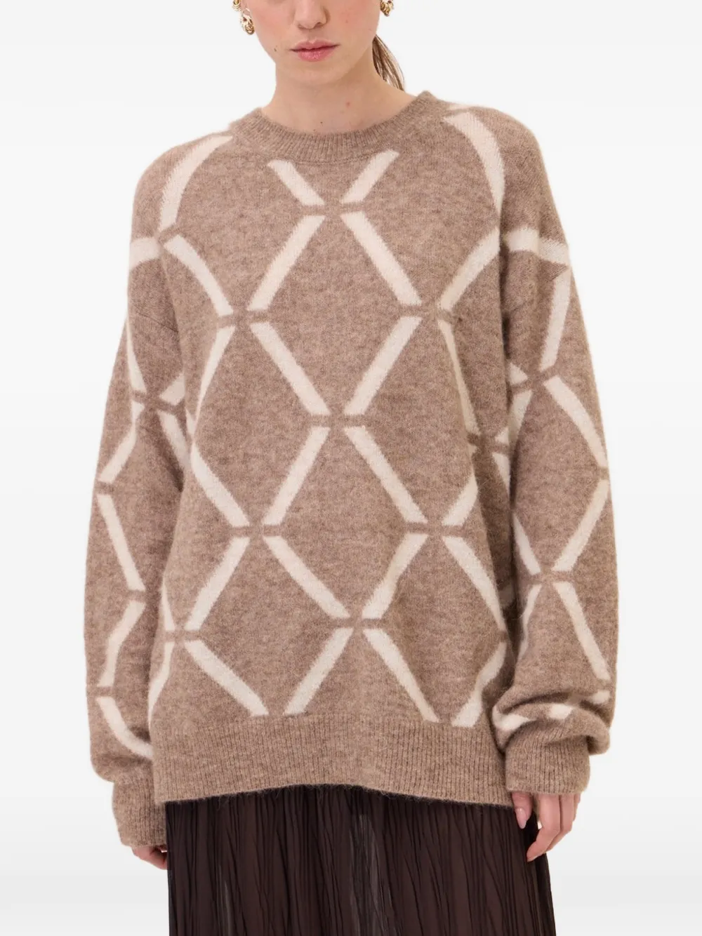 Ottod'Ame geometric-patterned sweater