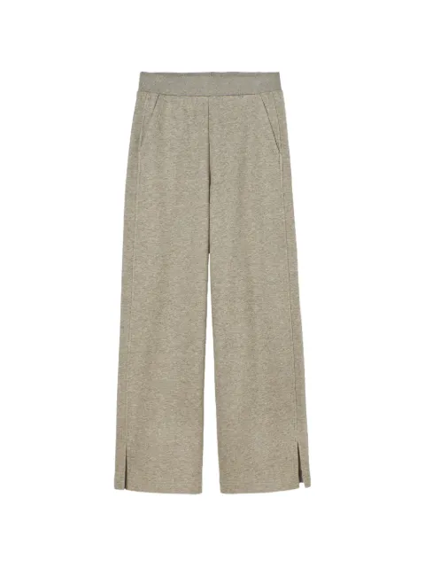 PSOPHIA marl-effect side-slit track pants