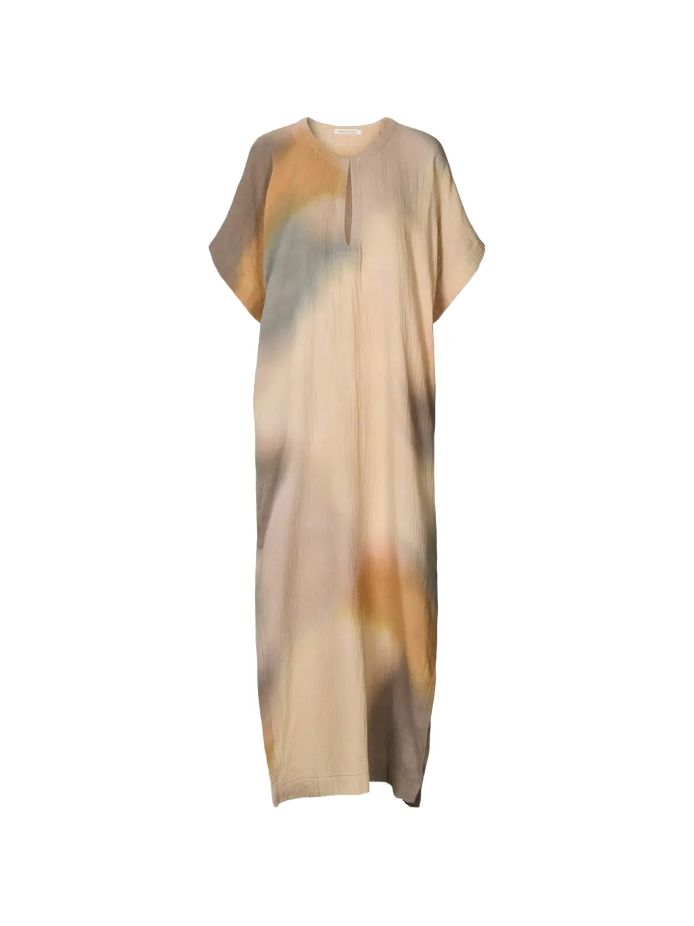 RABENS SALONER Inza tie-dye side-slit maxi dress - Tons neutres RABENS SALONER Inza tie-dye side-slit maxi dress - Tons neutres
