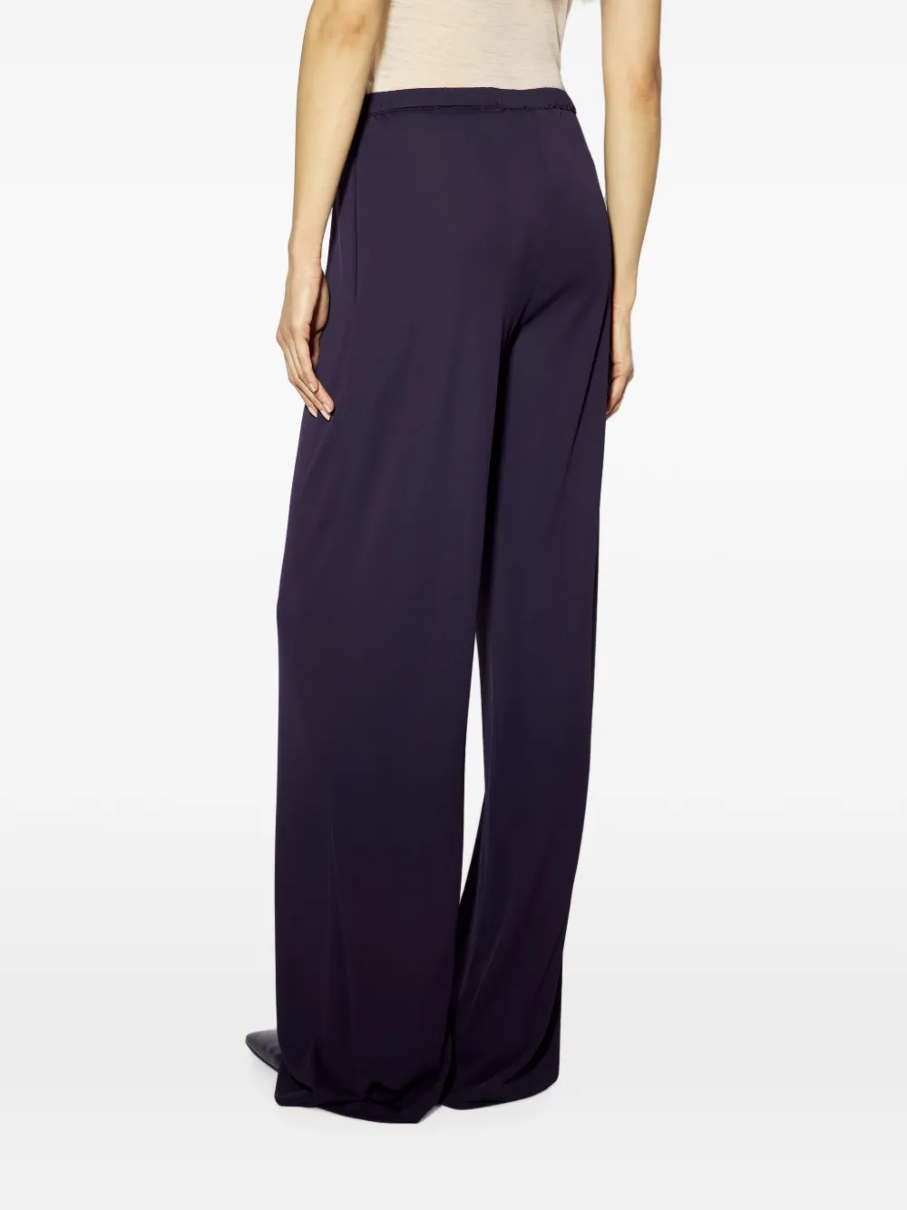 Liviana Conti Broek met elastische taille Paars