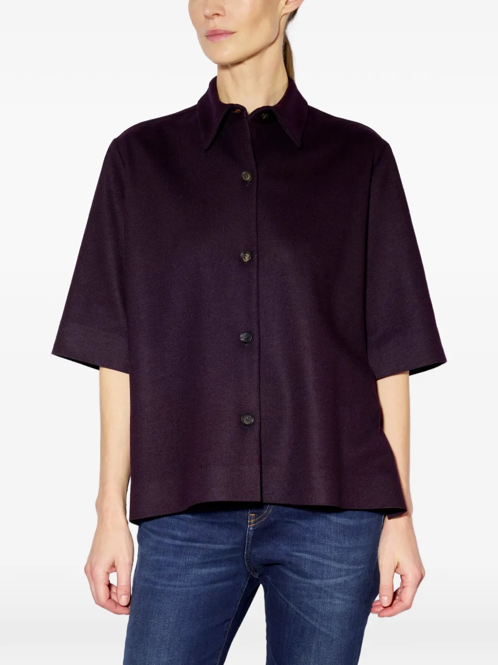 Liviana Conti short-sleeve button-up shirt