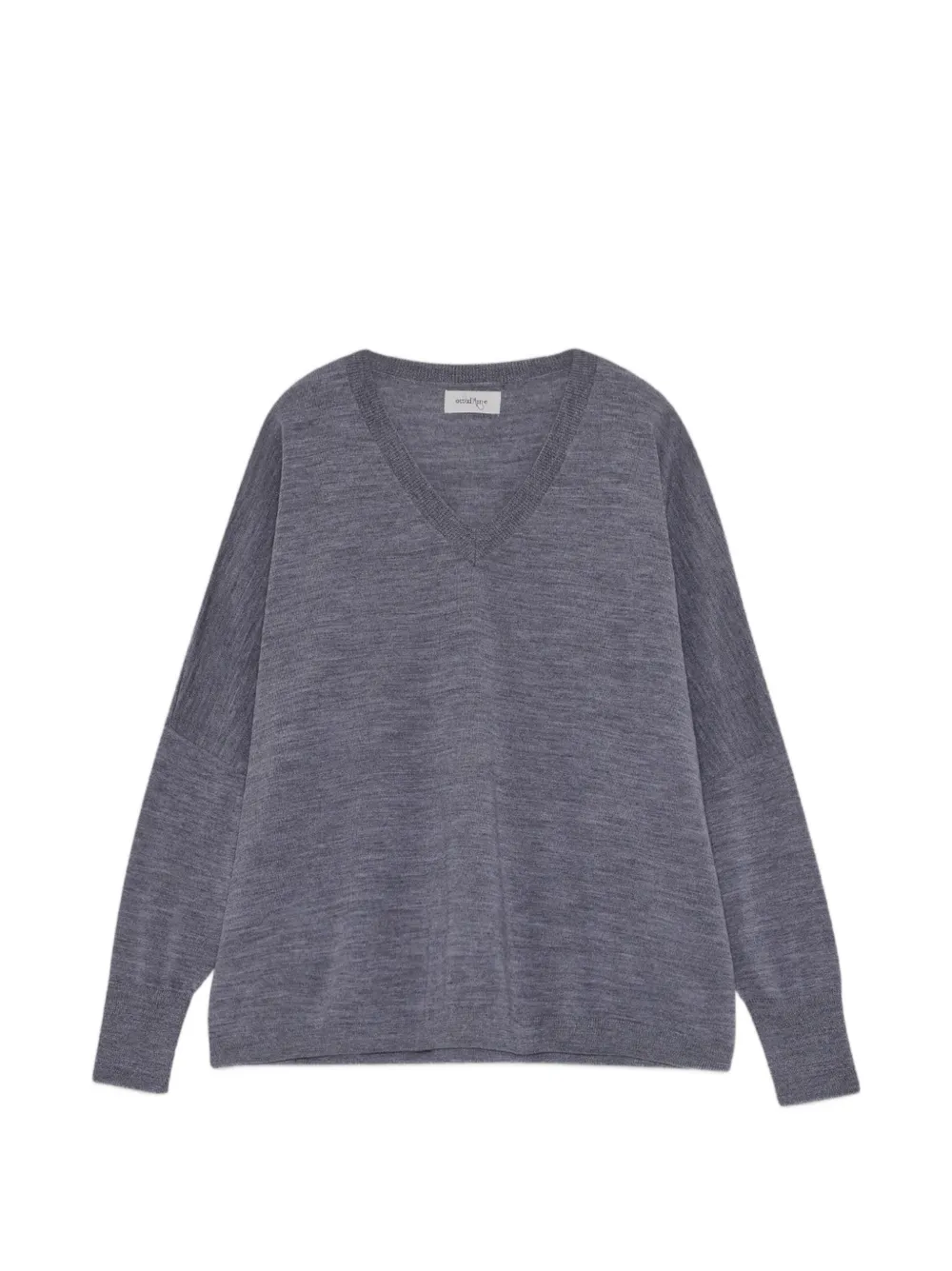 Ottod'ame V-neck Drop-shoulder Knit In Multi