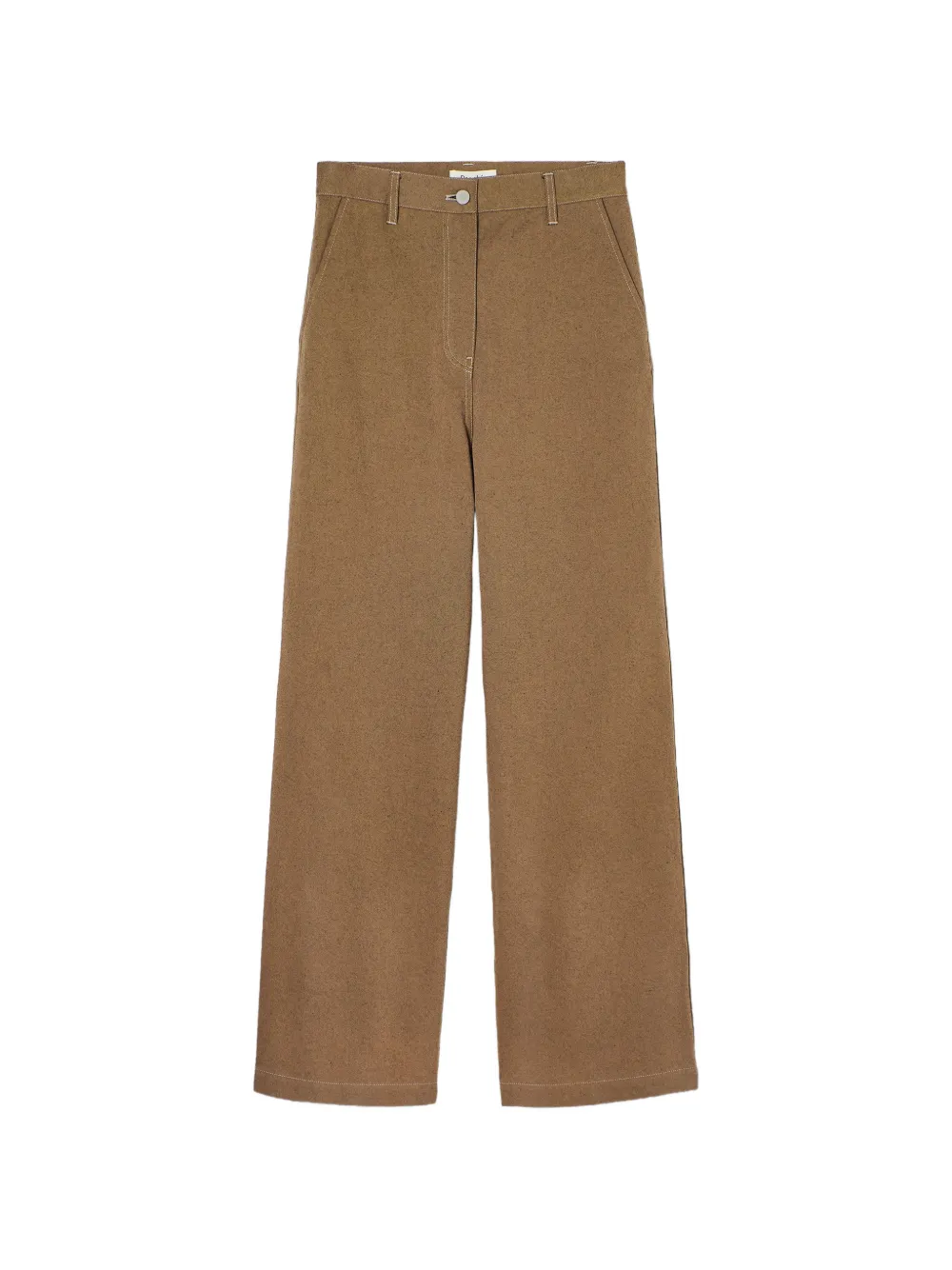 PSOPHIA contrast-stitch high-waisted trousers