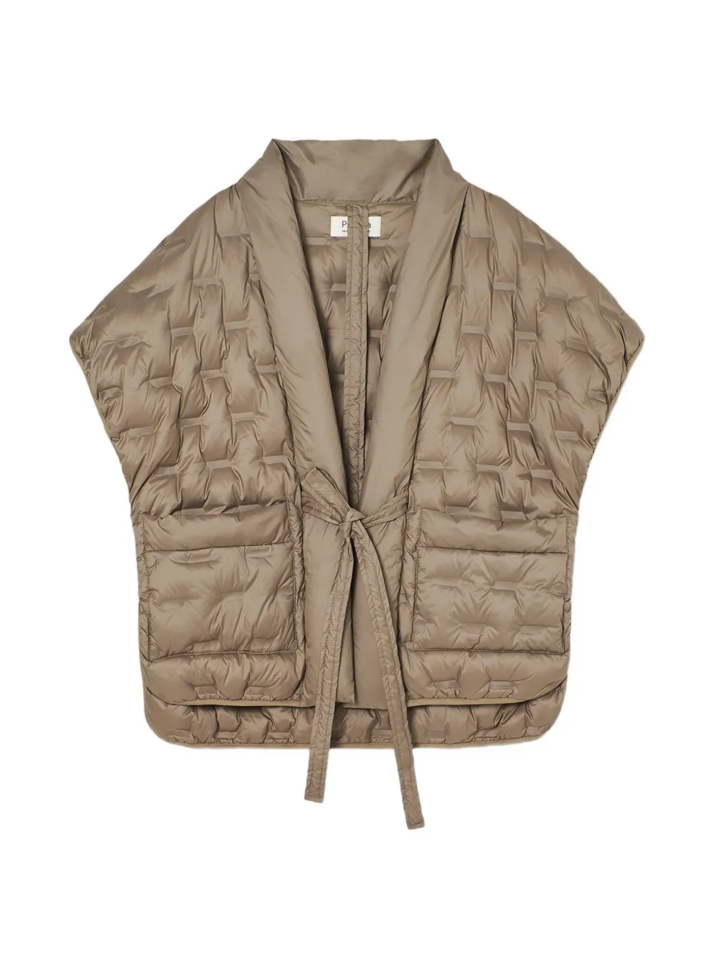 PSOPHIA quilted tie-fastening gilet