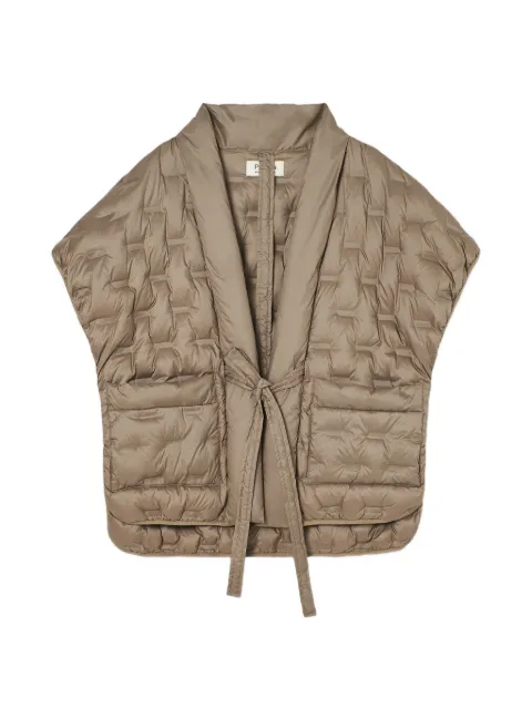 PSOPHIA quilted tie-fastening gilet