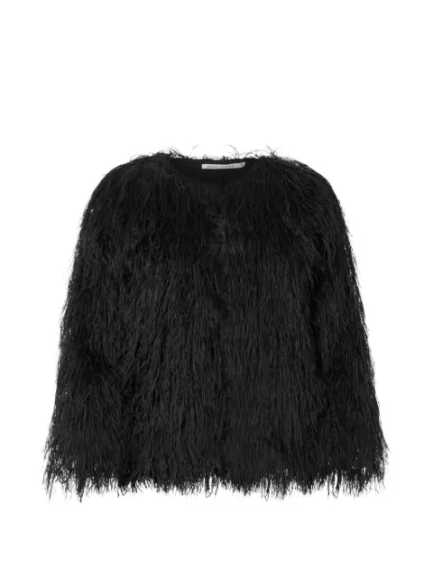 RABENS SALONER Safi feather-embellished top