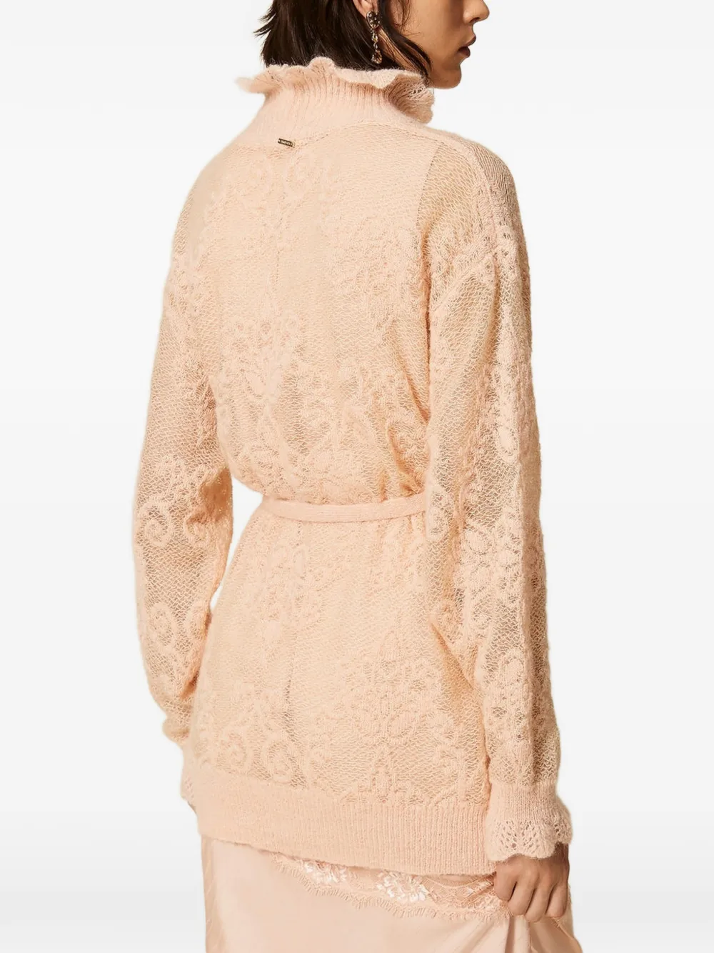 TWINSET Trui van alpacablend met jacquard Roze