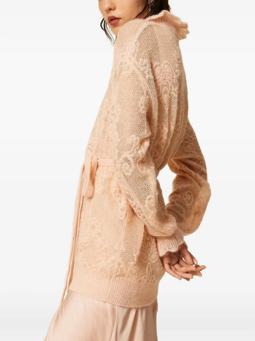 TWINSET Trui van alpacablend met jacquard Roze