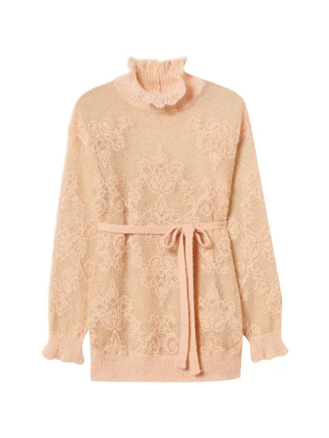 TWINSET jacquard alpaca-blend maxi jumper