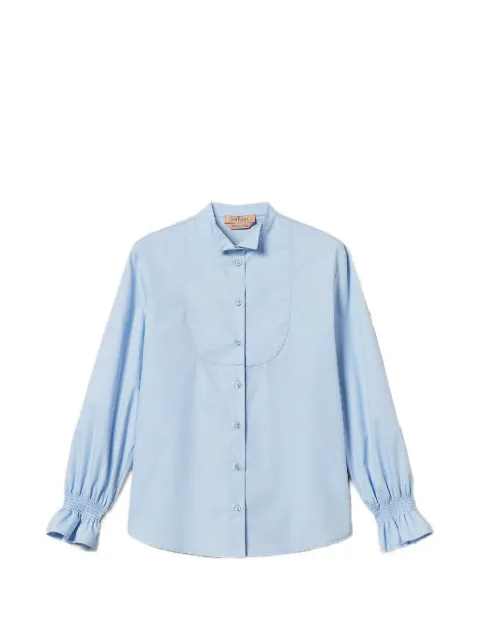 TWINSET poplin shirt with ruffles