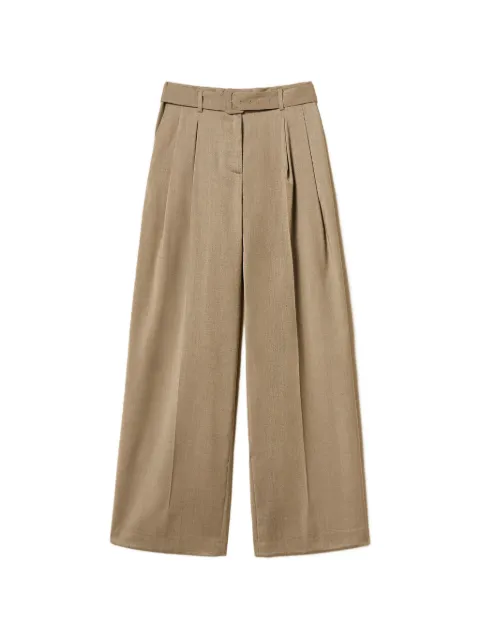 TWINSET pantalon plissé à taille ceinturée