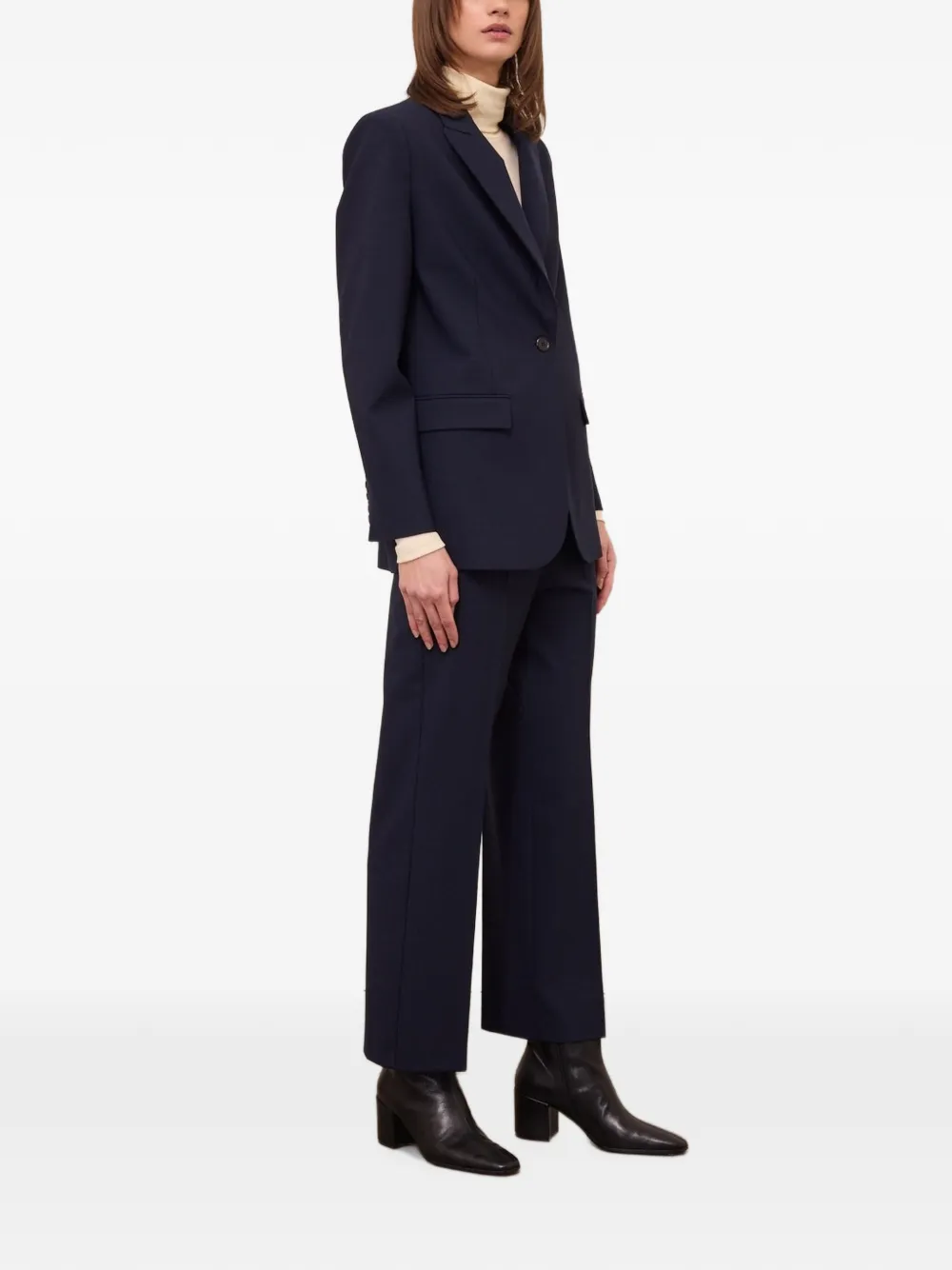 Ottod'ame Pressed-crease Straight-leg Trousers In Blue