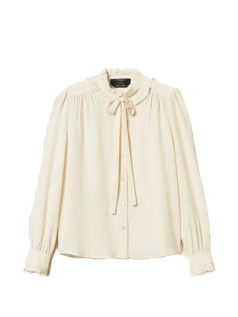 TWINSET silk blend jacquard shirt - Toni neutri
