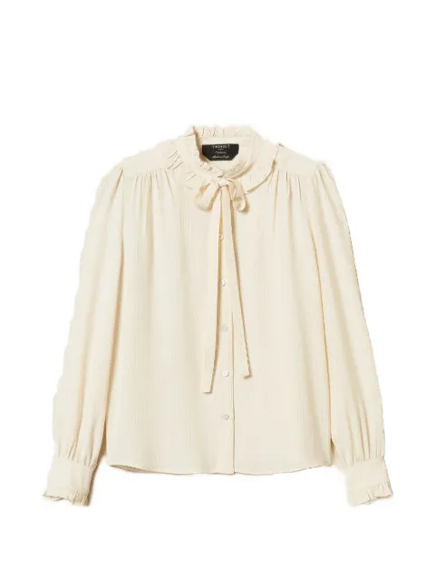 TWINSET silk blend jacquard shirt