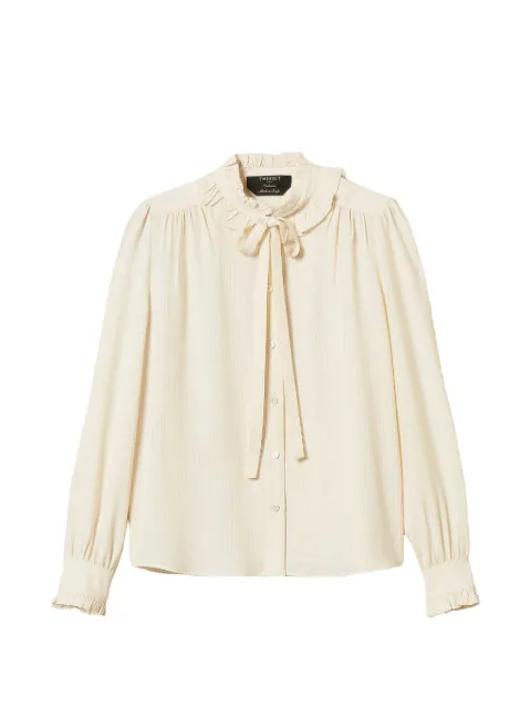 TWINSET silk blend jacquard shirt