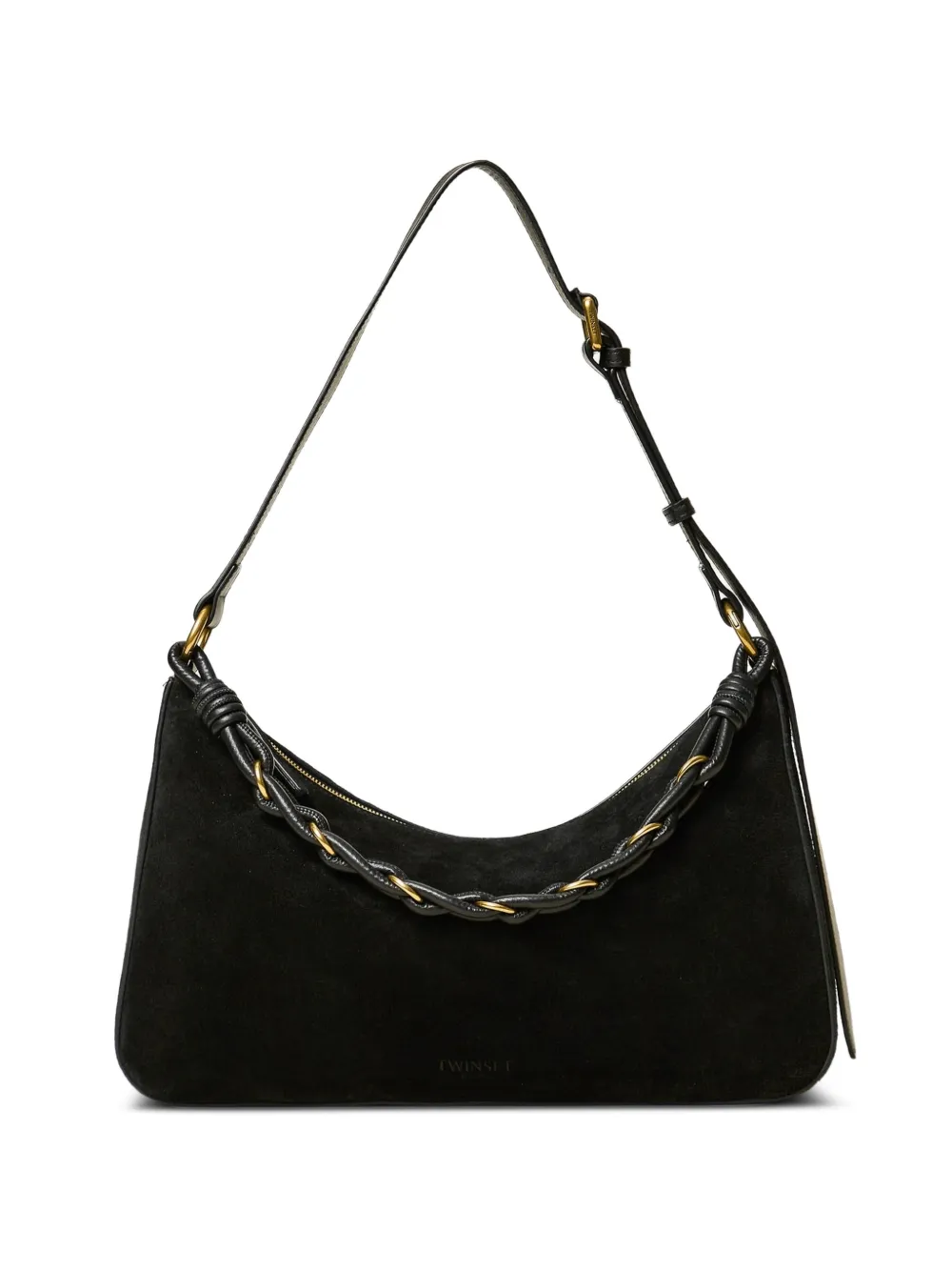 TWINSET braided-chain shoulder bag - Nero