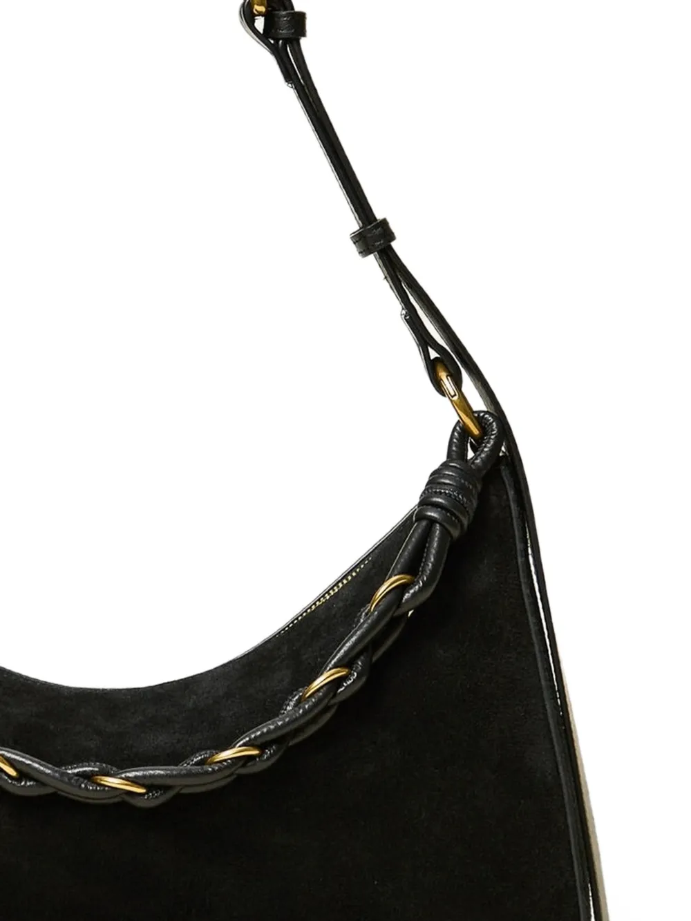 TWINSET Schoudertas met gevlochten ketting Zwart
