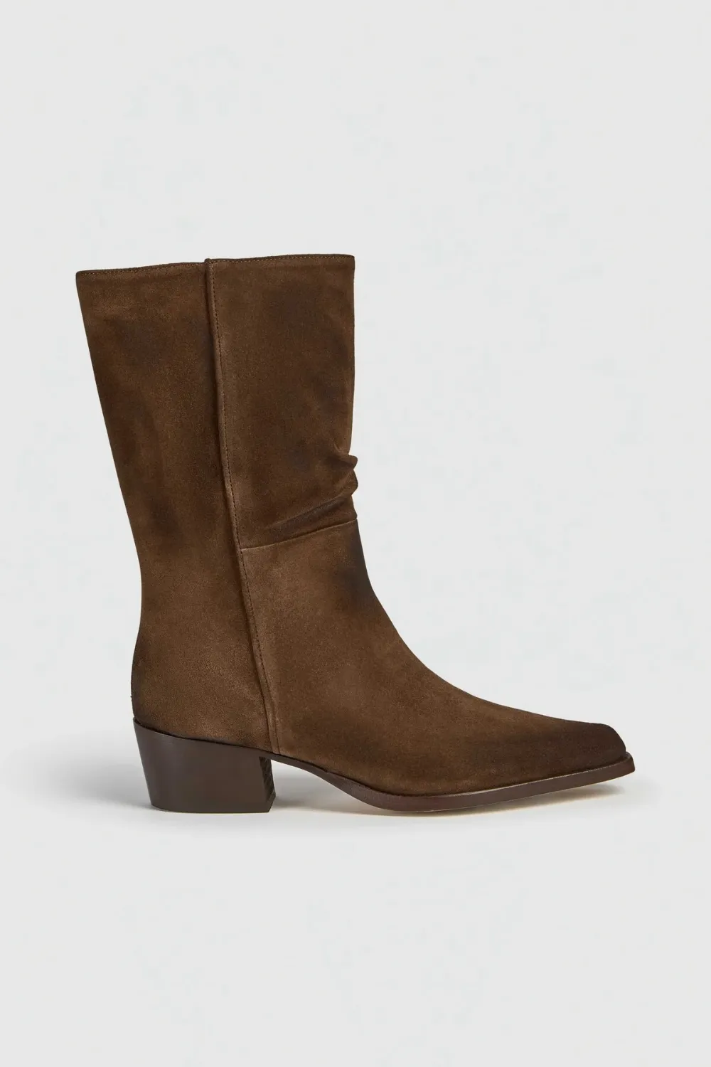 Liviana Conti Michelle burnished-effect slouched boots