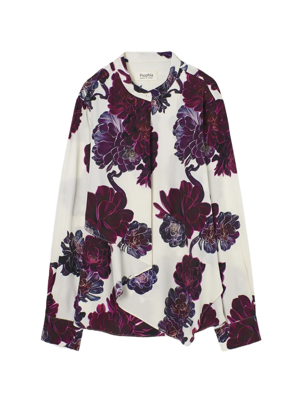 PSOPHIA Aeonium floral-print blouse