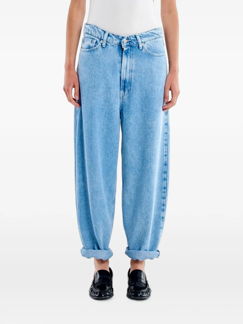Vicolo Laila Relaxed-fit Jeans In Blue
