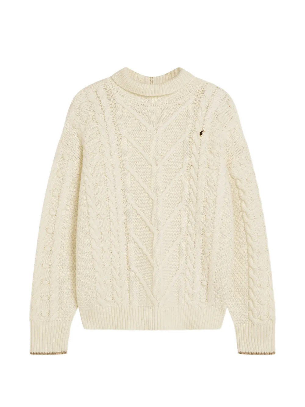 Scotch & Soda cable-knit high-neck sweater