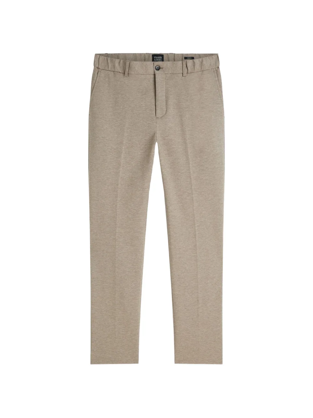 Scotch & Soda pressed-crease tailored trousers - Marron