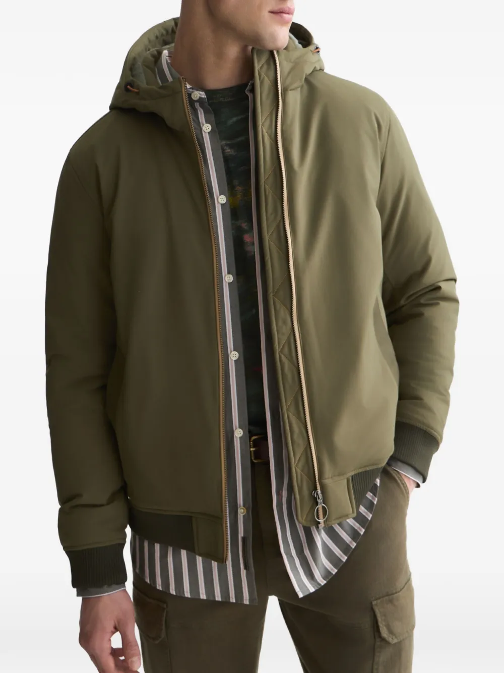 Scotch & Soda Jack met capuchon Groen