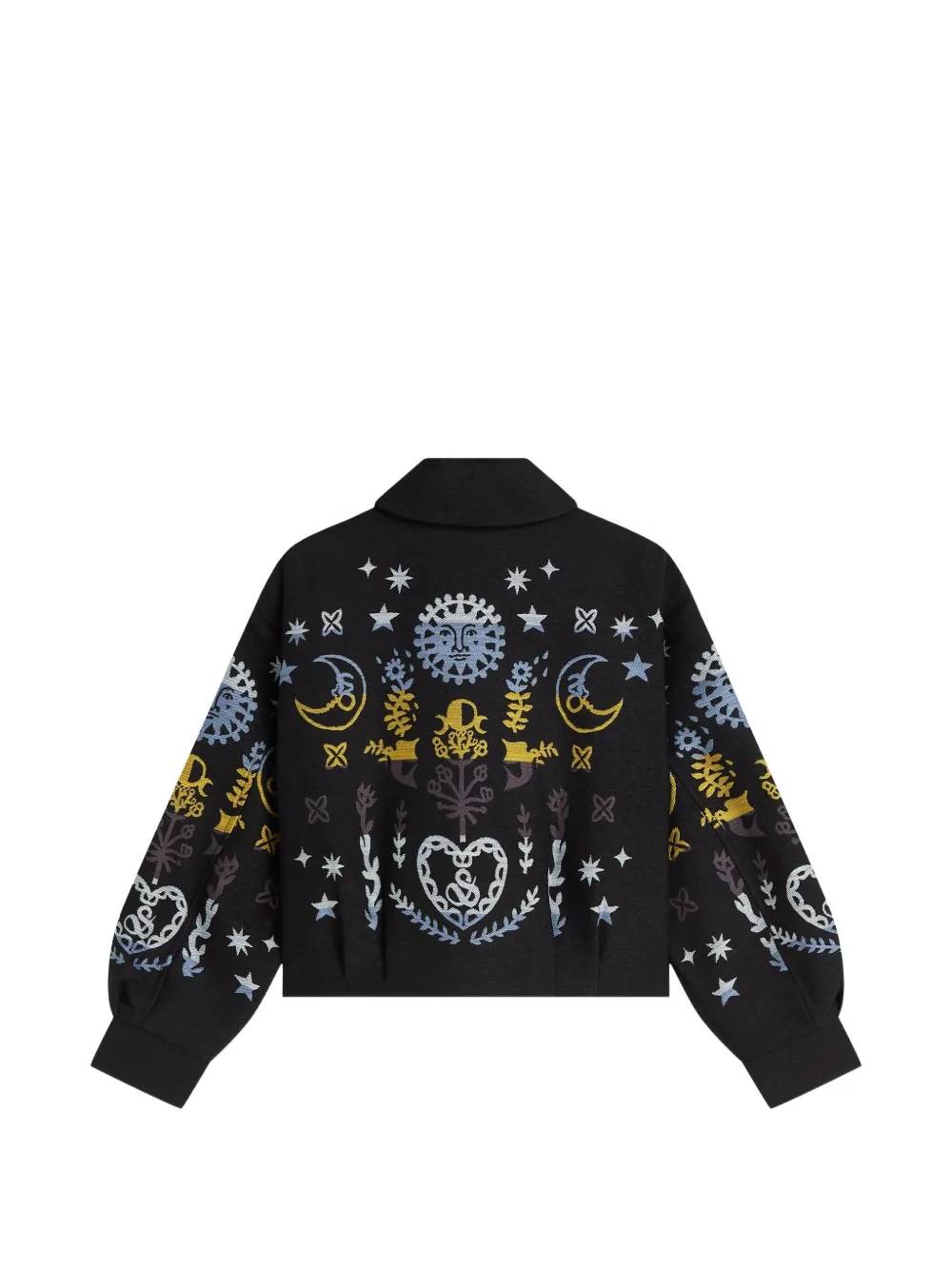 Scotch & Soda Bomberjack met hemels borduurwerk Zwart