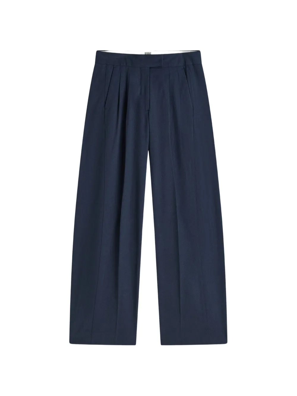 Scotch & Soda pleated wide-leg trousers - Bleu