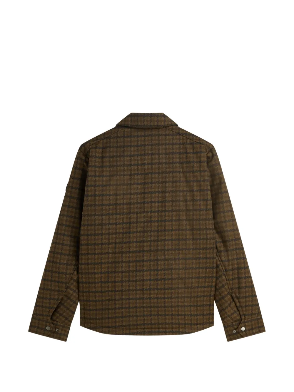 Scotch & Soda Geruite gewatteerde jas Bruin