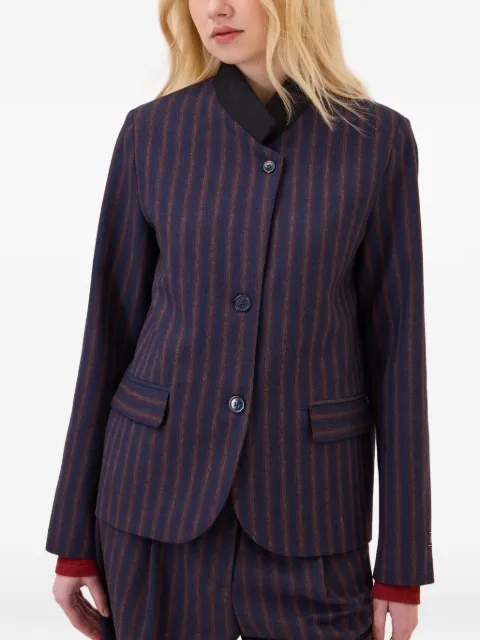 Ottod'Ame vertical-stripe single-breasted jacket