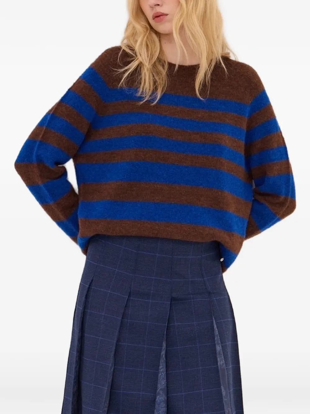 Ottod'Ame striped raglan-sleeve knit