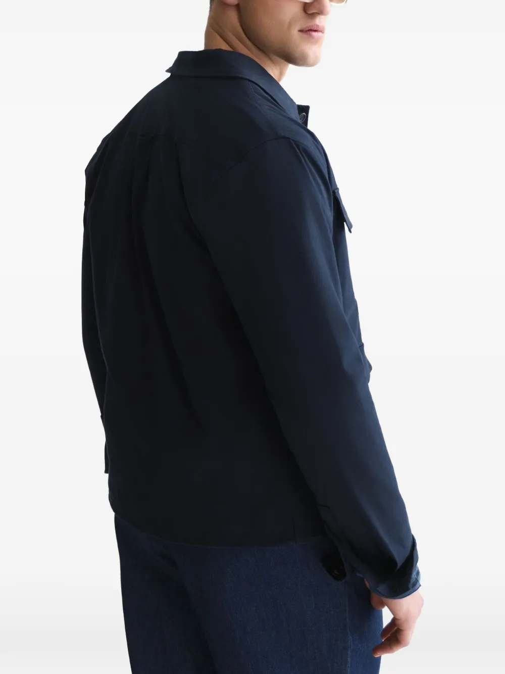 Scotch & Soda Katoenen jack met meerdere zakken Blauw
