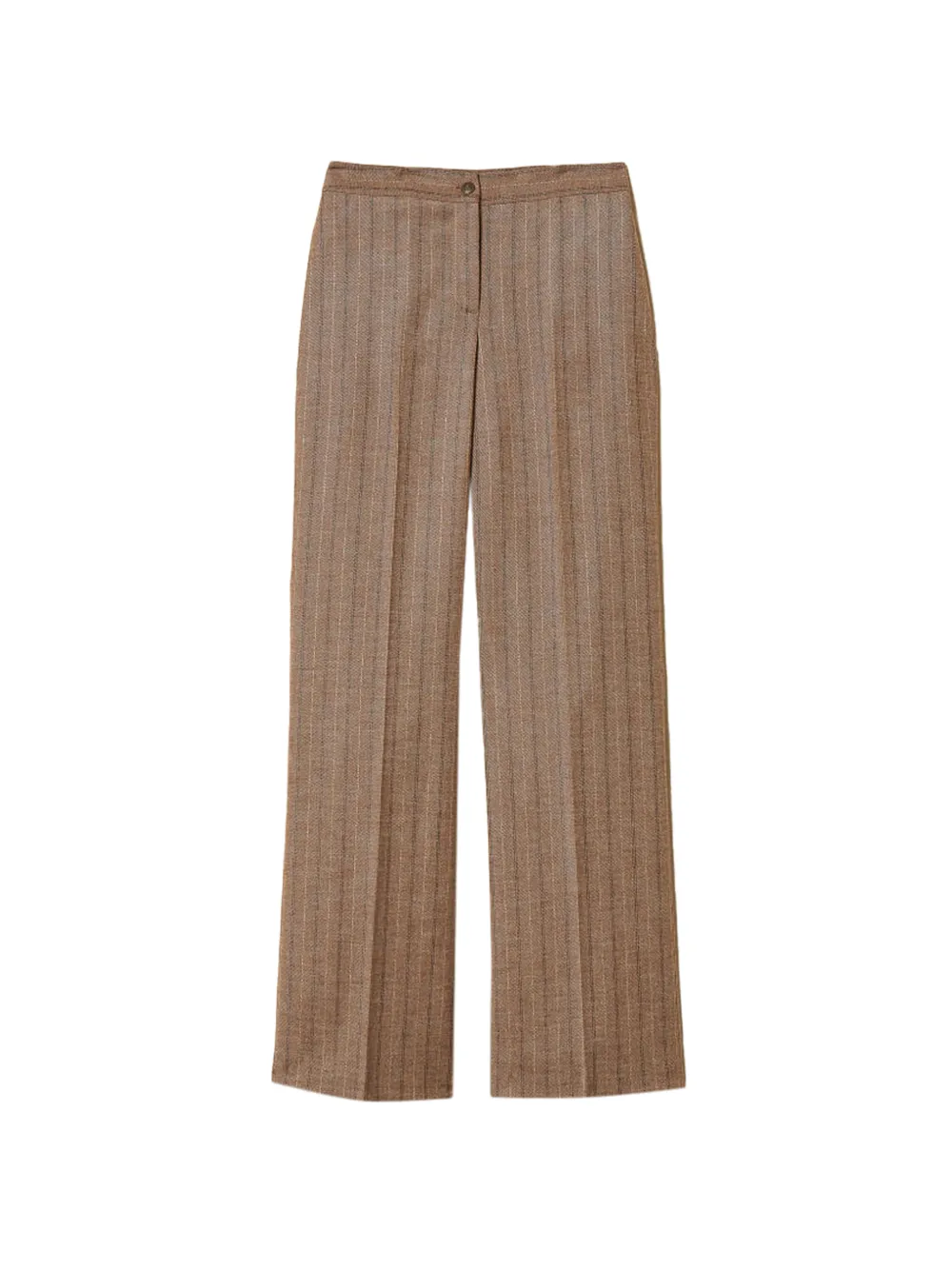 TWINSET wool blend pinstripe trousers - Marron TWINSET wool blend pinstripe trousers - Marron