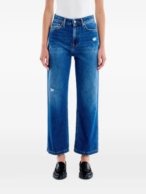 VICOLO Icon Kate distressed straight-leg jeans
