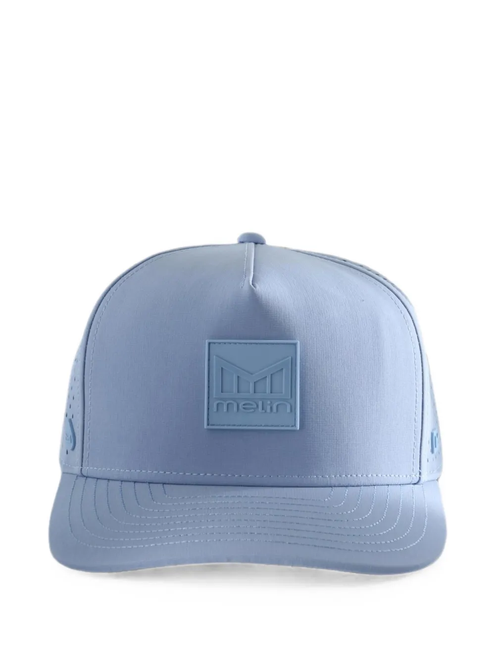 Melin Odysea Stacked Hydro Perforated Logo-patch Cap In Blue