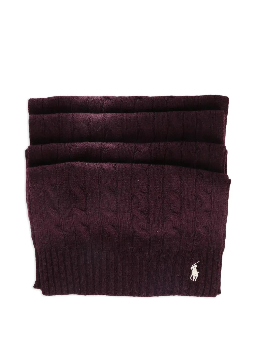 Polo Ralph Lauren Sjaal met geborduurd logo Paars