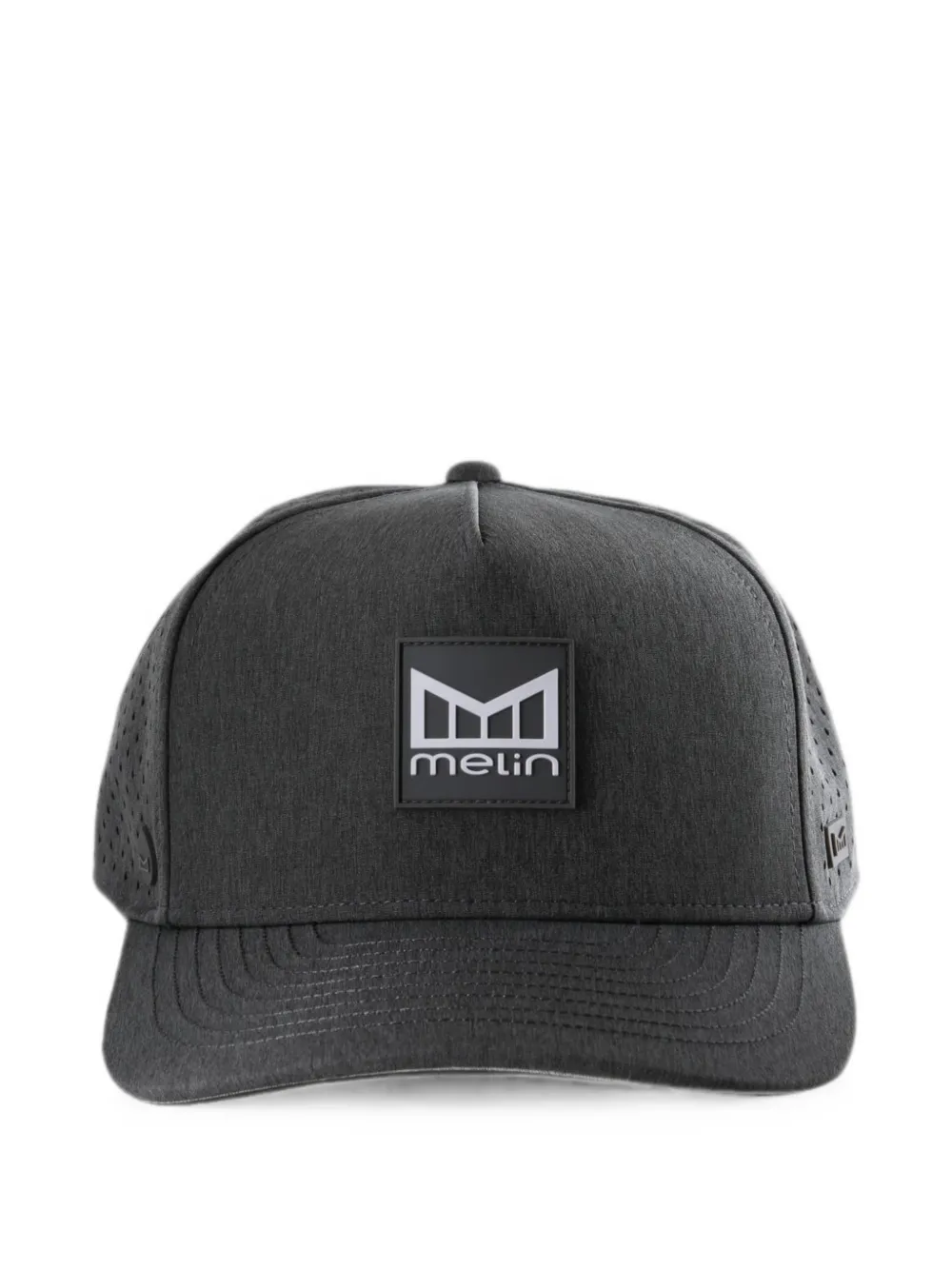 Melin Odysea Stacked Hydro Logo-patch Cap In Black