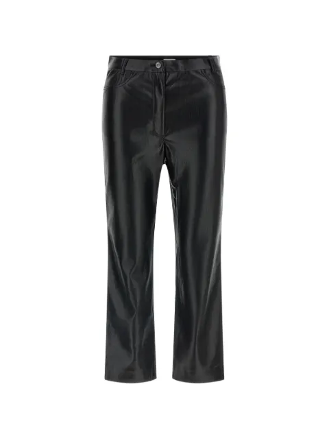 THE ANDAMANE Axelle leather-effect cropped trousers