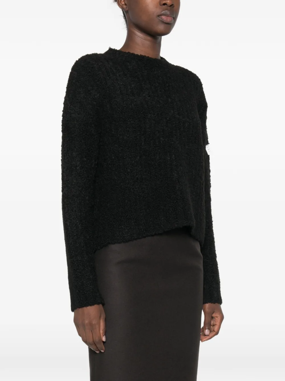 MM6 Maison Margiela Trui met logopatch Zwart