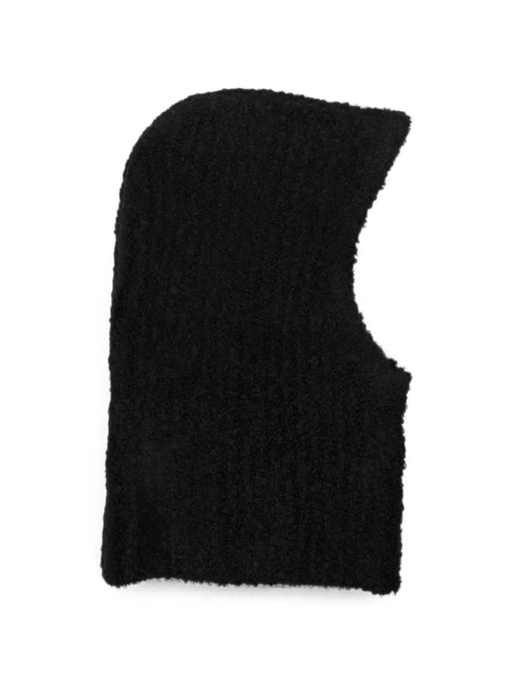MM6 Maison Margiela Bouclé bivakmuts met logopatch Zwart