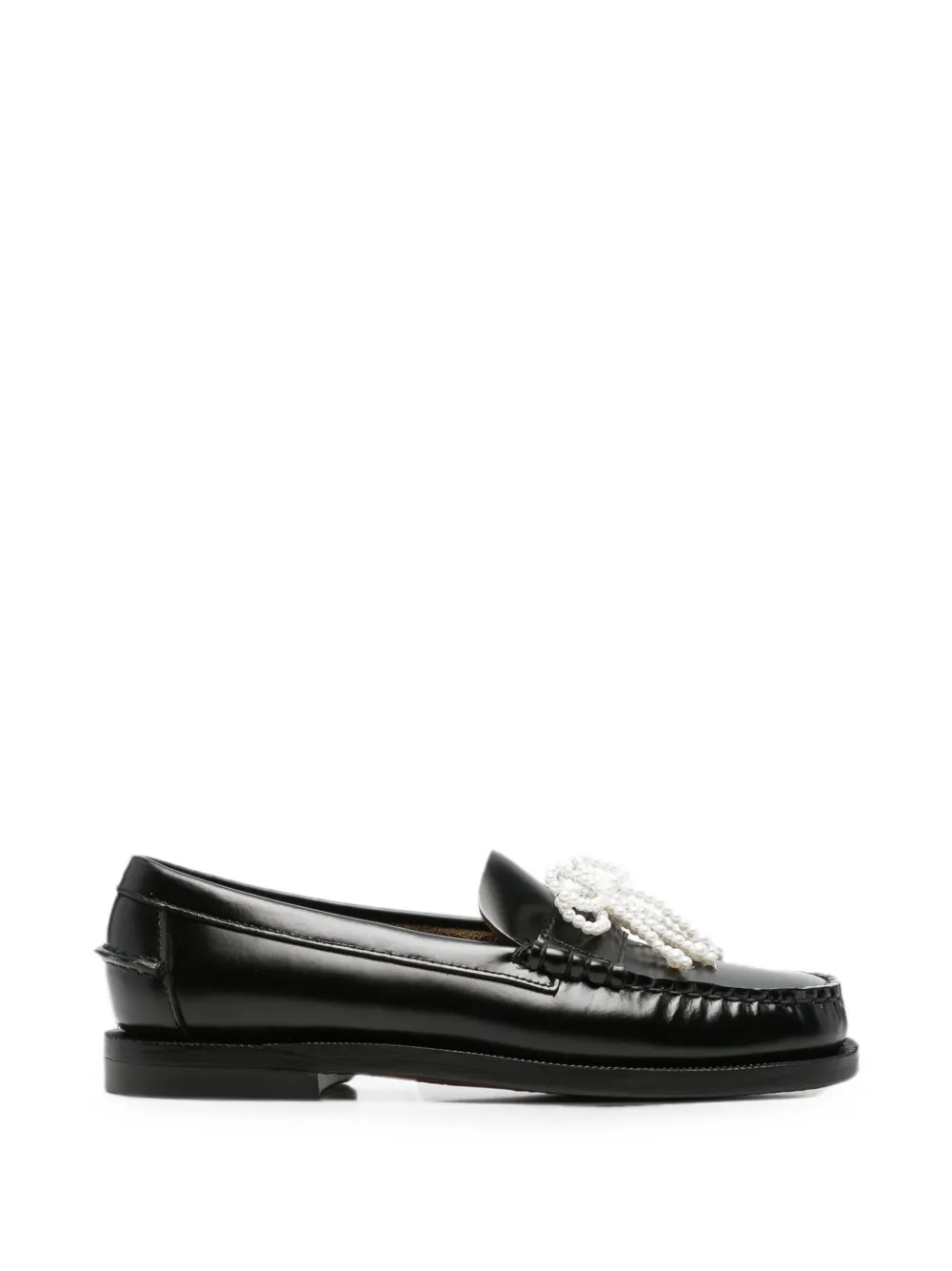 Sebago bow-embellished loafers Zwart