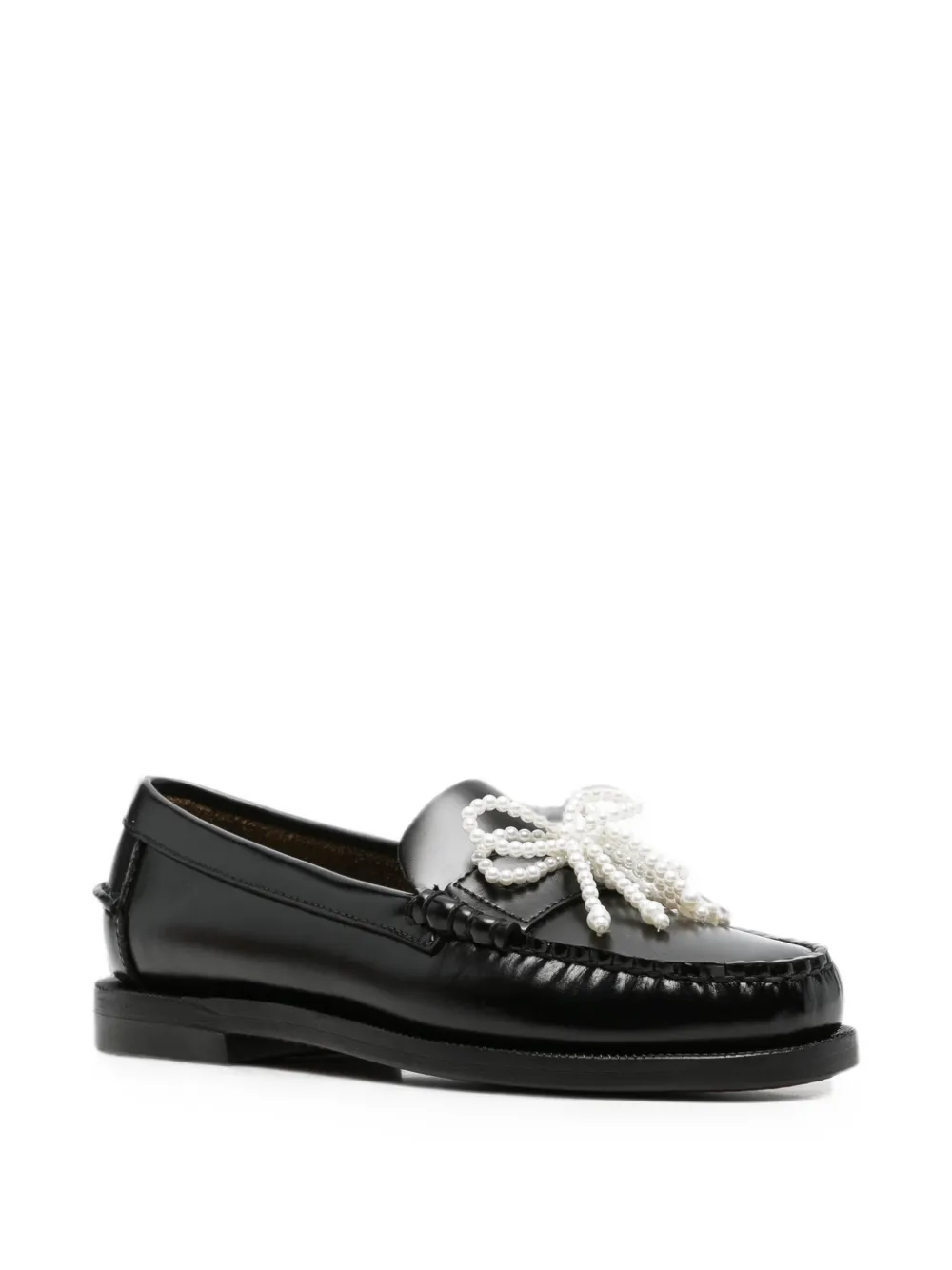 Sebago bow-embellished loafers Zwart