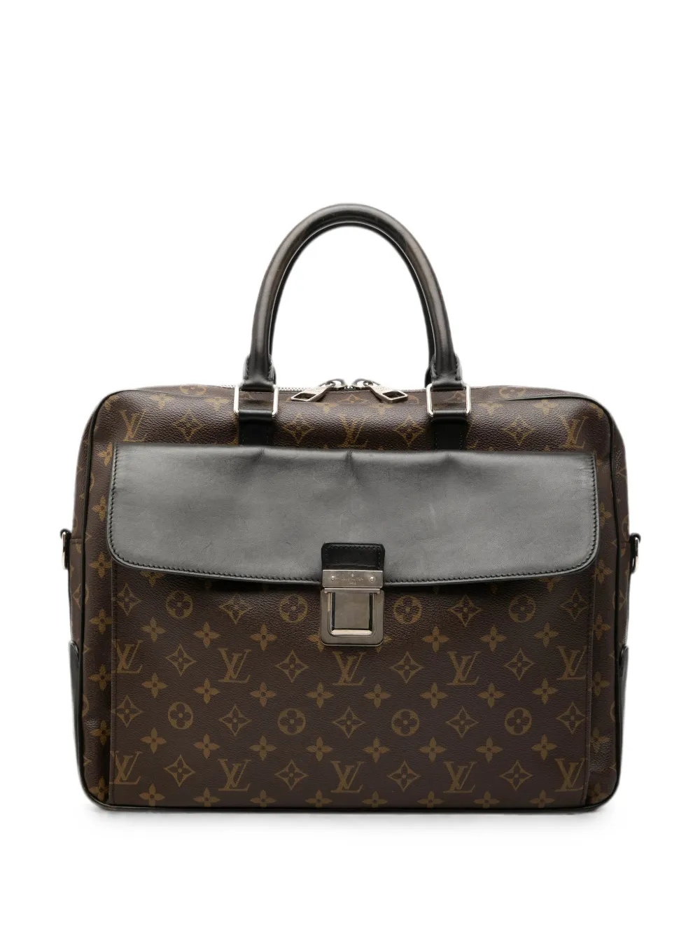 Louis Vuitton Pre-Owned 2009 Monogram Macassar Soft Briefcase business bag - Braun