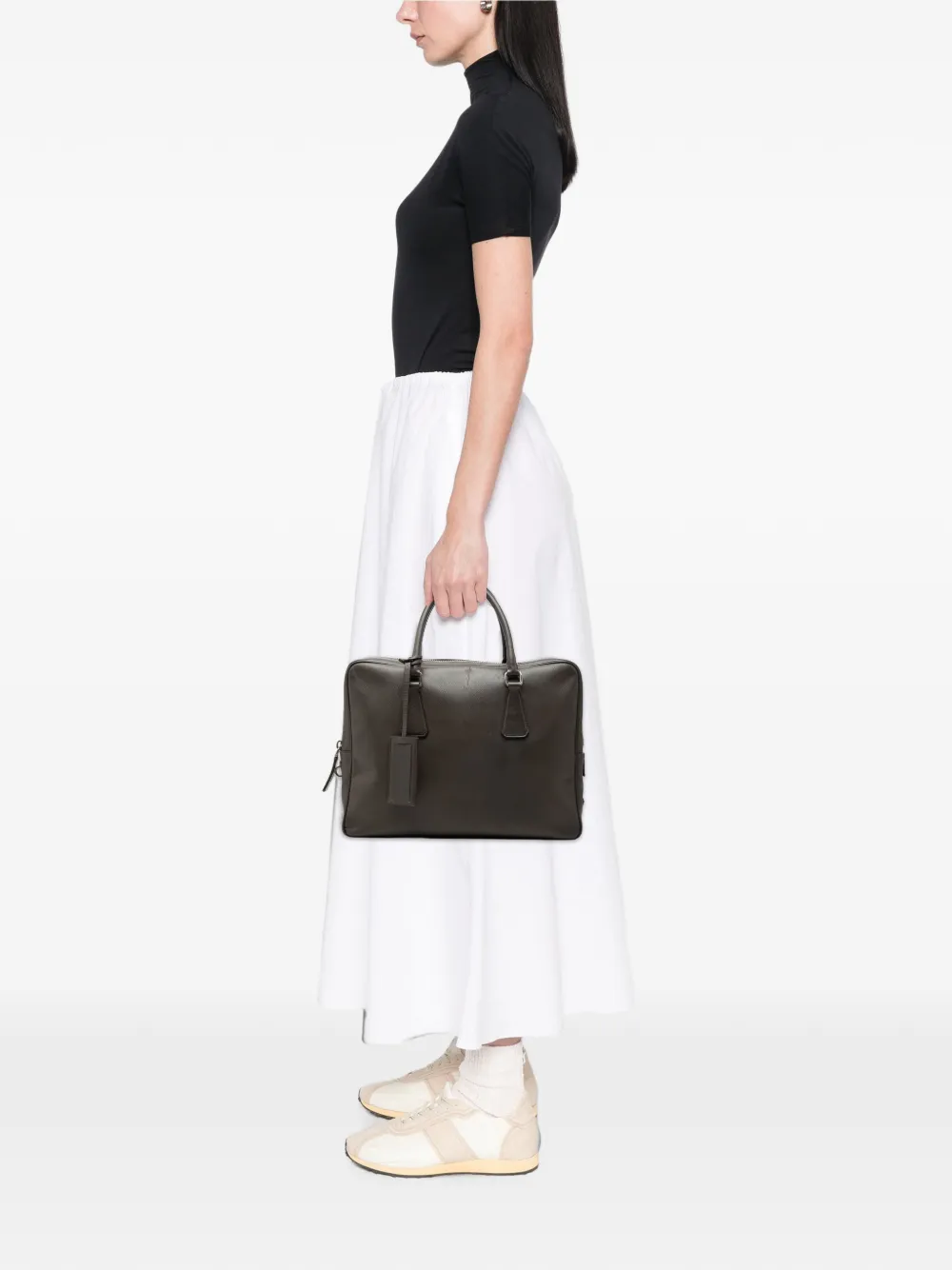 Prada Pre-Owned 2010-2026 Saffiano business bag - Grau