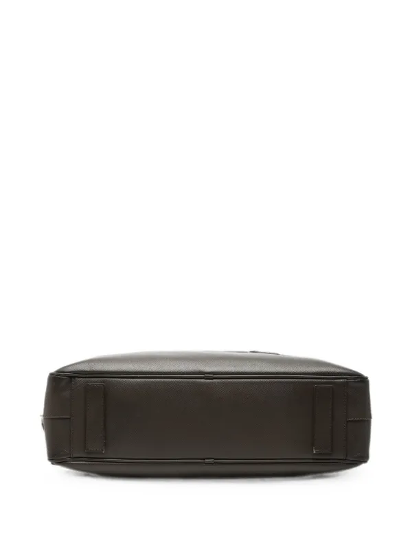 Prada Pre-Owned 2010-2026 サフィアーノ ビジネスバッグ | グレー