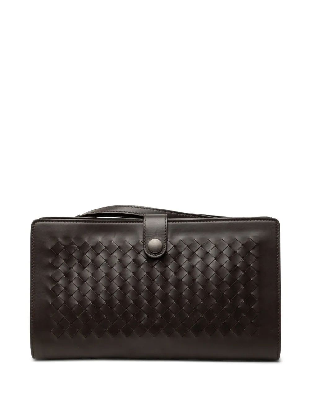 Bottega Veneta Pre-Owned 2012-2026 Nappa Intrecciato clutch bag - Marrone