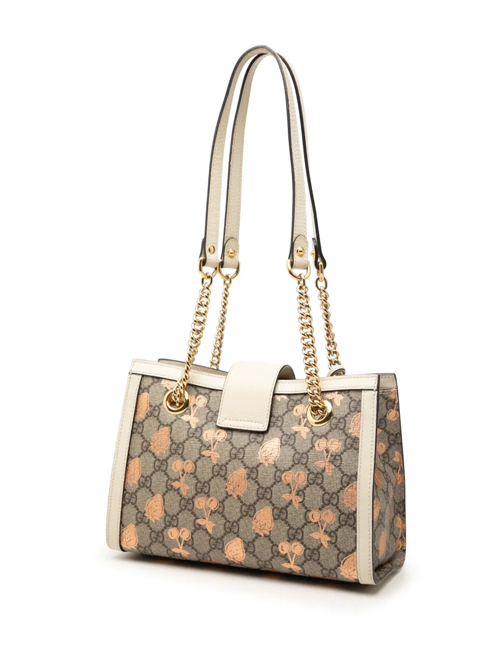 Gucci Pre-Owned 2000-2015 Small GG Supreme Berry Padlock tote bag - Toni neutri