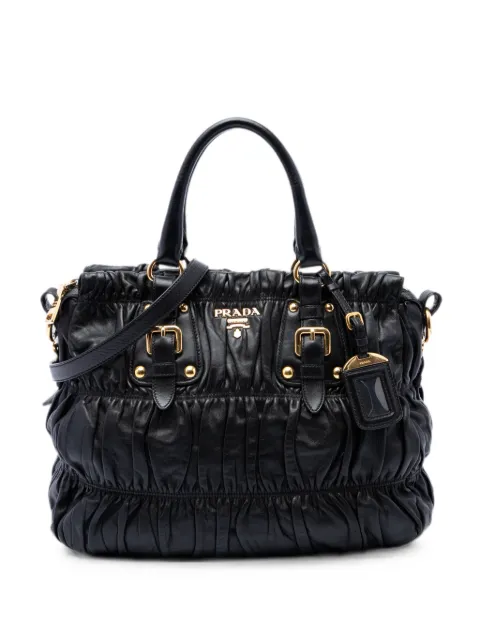 Prada Pre-Owned bolso satchel Gaufre de piel de napa 2010-2026